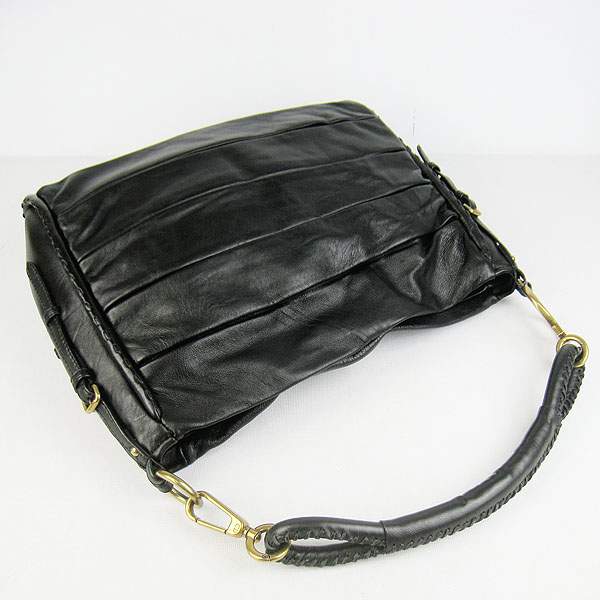 Christian Dior 1883 Lambskin Shoulder Bag-Black